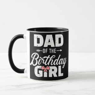 Mug Papa homme de la fille de la fête d'anniversaire f