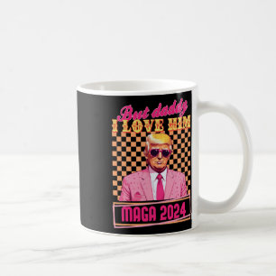Mug Papa I Love Him Maga 2024 Trump Retro Vintage Gif