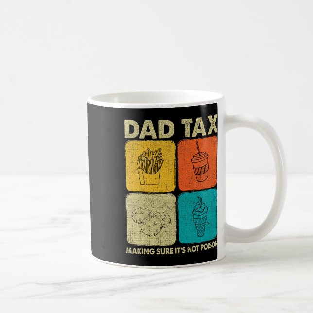 Mug Papa Impôt S'assurer que ce n'est pas du poison 1 (Droite)