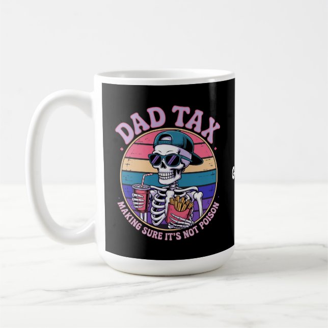 Mug Papa Impôt S'assurer que ce n'est pas du poison Dr (Gauche)