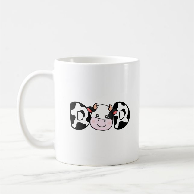 Mug Papa Impression de Vache Motif de Vache Fête des P (Gauche)
