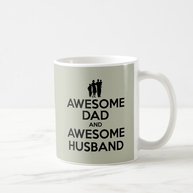 Mug Papa impressionnant et mari impressionnant (Droite)