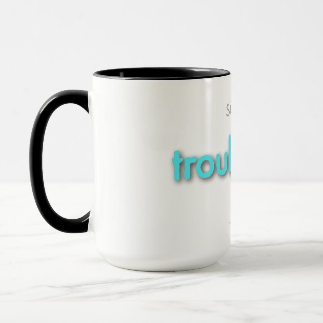 Mug papa inquiet ! - bleu clair (Gauche)