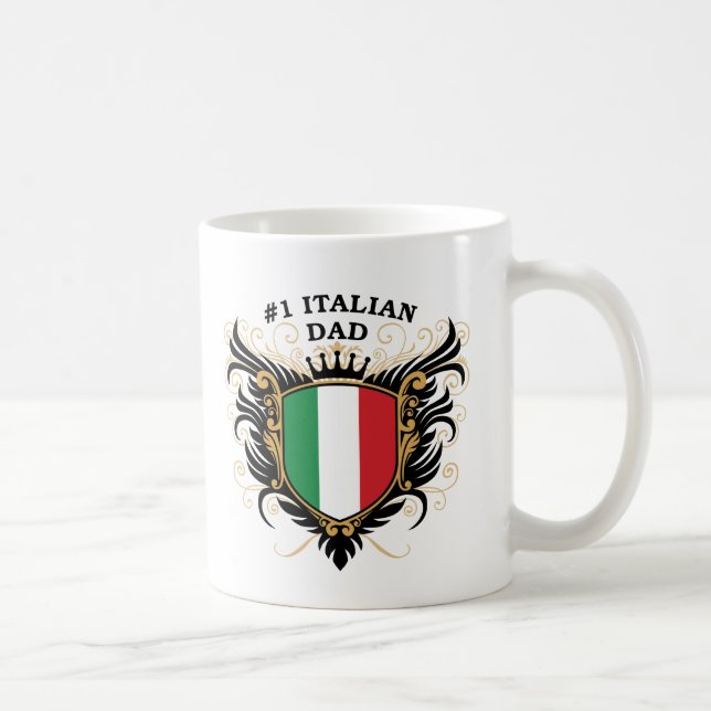 Mug Papa italien du numéro un (Droite)
