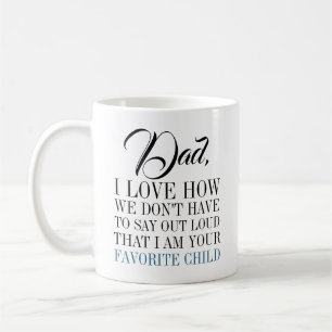 Mug Papa, je suis ta Fête des pères préférée pour enfa
