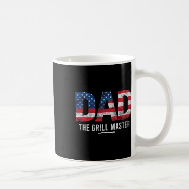 Mug Papa Le Grill Master Drapeau Américain (Droite)