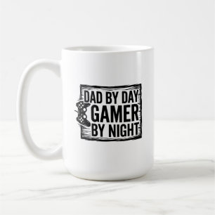 Mug Papa le Jour, Joueur la Nuit T-Shirt - Drôle de Je