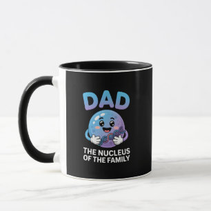 Mug Papa le noyau de la famille Science mignonne