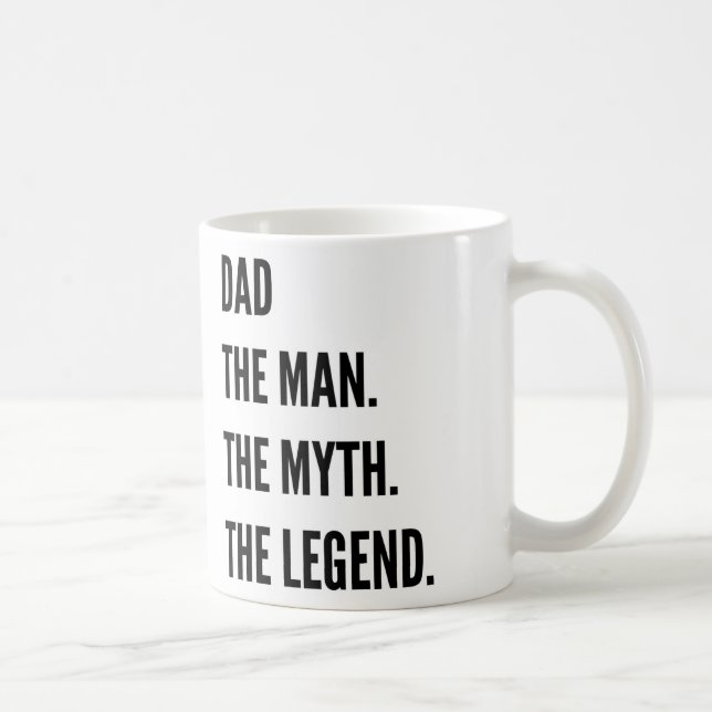 Mug Papa l'homme le mythe la légende (Droite)