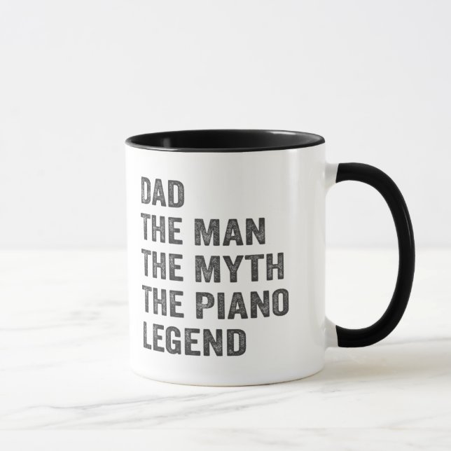 Mug Papa l'homme le mythe la légende du piano (Droite)