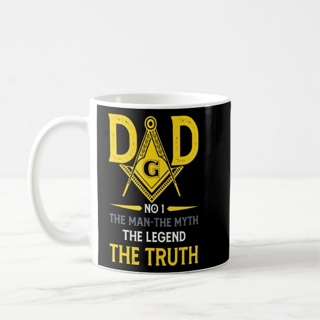 Mug Papa L'Homme Mythe Masonique La Vérité La Légende (Gauche)