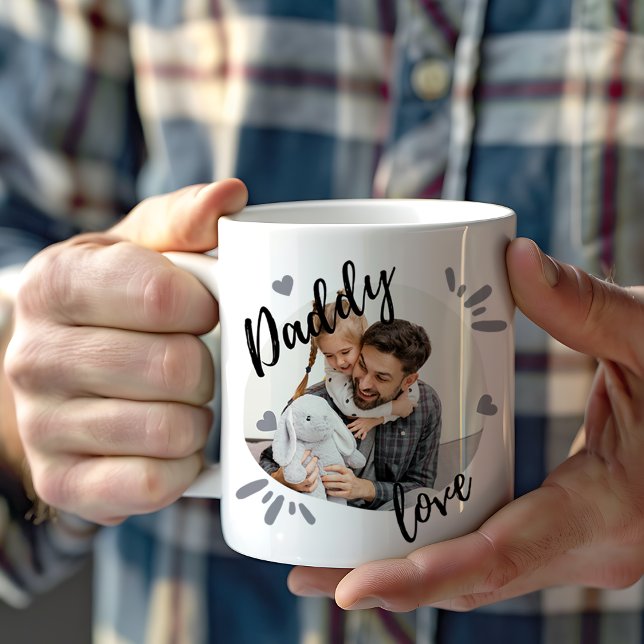 Mug Papa Love | Fête des pères photo mignonne (Créateur téléchargé)