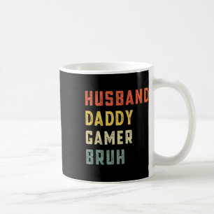 Mug Papa mari gamer bruh Vidéo drôle de la fête des pè