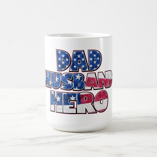 Mug Papa. Mari. Hero. — Un hommage patriotique (Centre)
