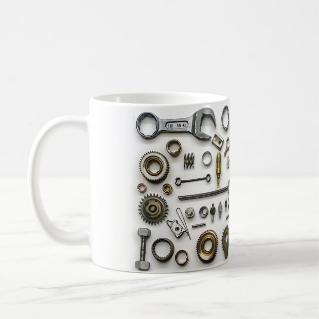 Mug Papa Mechanic Tools 3D (Gauche)