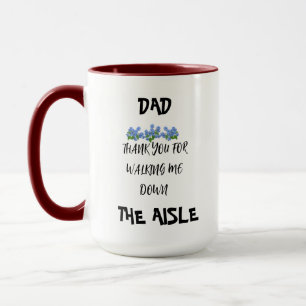 MUG PAPA MERCI DE M'AVOIR MARCHÉ VERS LE BAS