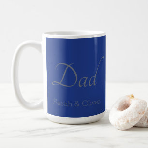 Mug "Papa" minimaliste avec les noms des enfants -