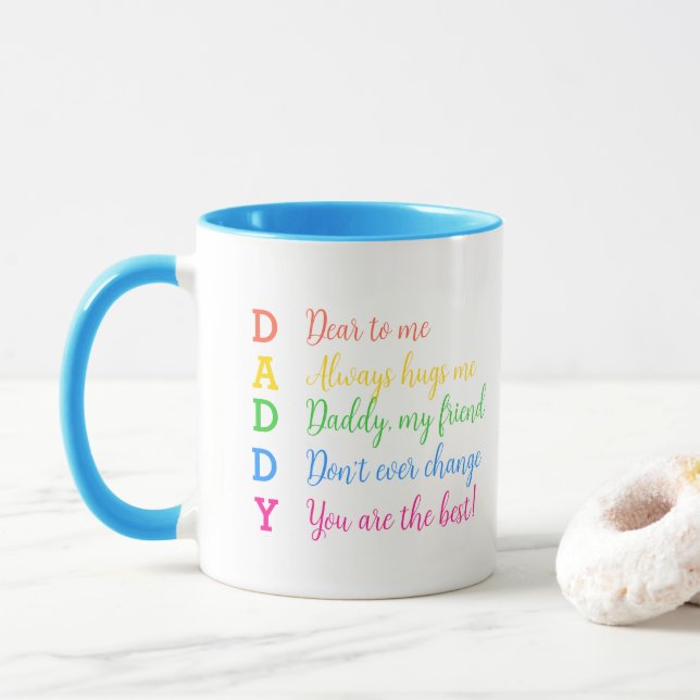 Mug Papa, mon meilleur ami | Cadeau de fête du père -  (Avec donut)