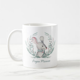 Mug Papa Mouse Cute Holiday Wreath