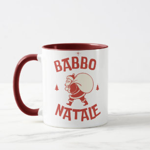 Mug Papa Noël Italien Santa mignon Kawaii Joyeux Noël