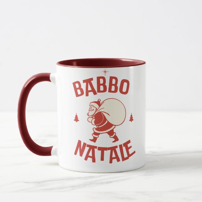 Mug Papa Noël Italien Santa mignon Kawaii Joyeux Noël (Gauche)