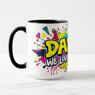 Mug Papa, on t'aime — Hommage de graffiti urbain