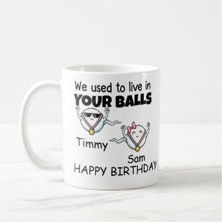 Mug Papa On vivait dans tes couilles