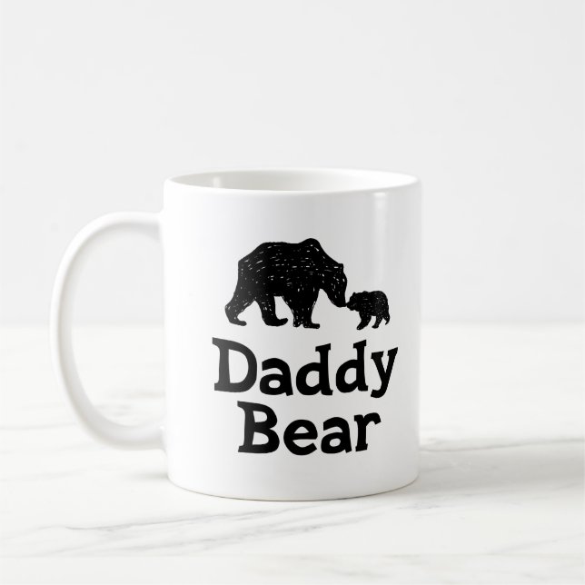 Mug Papa ours Fête des pères papa Cadeau (Gauche)