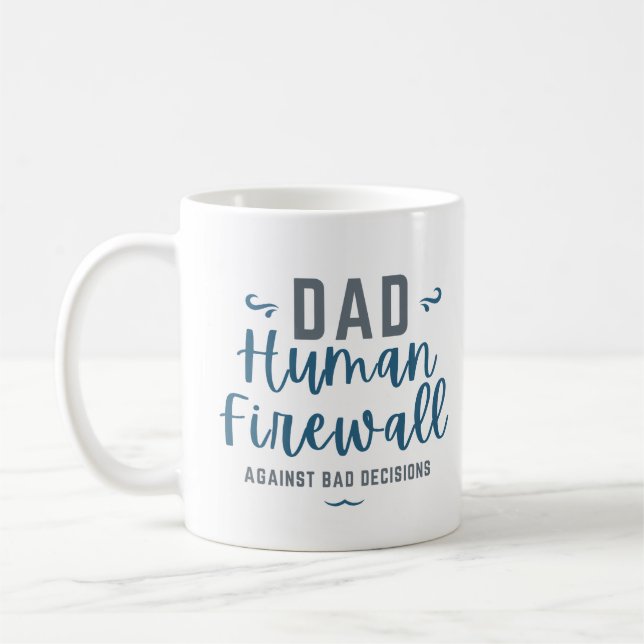 Mug Papa Pare-feu Humain Drôle  (Gauche)