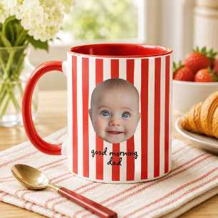 Mug Papa personnalisé Fête des Pères Photo Bébé Visage