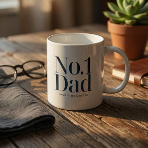 Mug Papa personnalisé N°1 Nom personnalisé Fête des