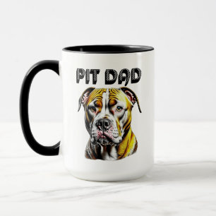 Mug Papa Pit Bull Amoureux des chiens