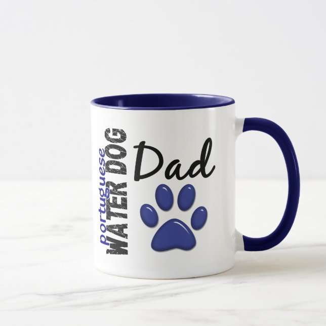 Mug Papa portugais 2 de chien d'eau (Droite)