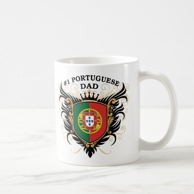 Mug Papa portugais du numéro un (Droite)