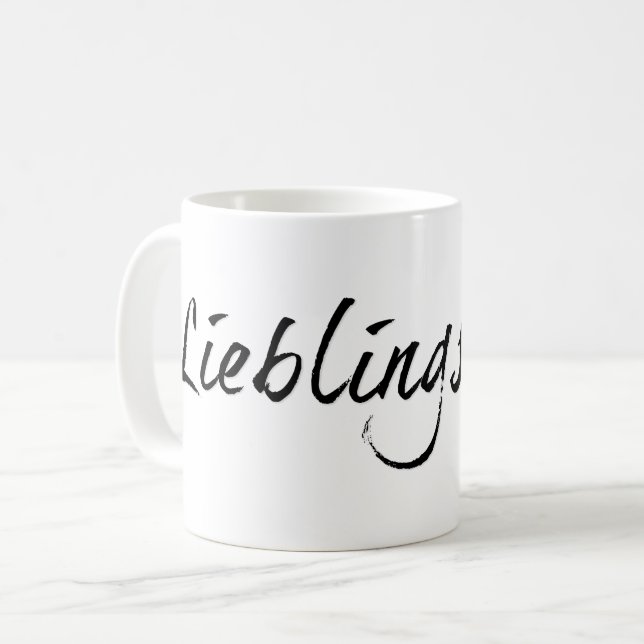 Mug Papa préféré - écriture noire 00001 (Devant gauche)