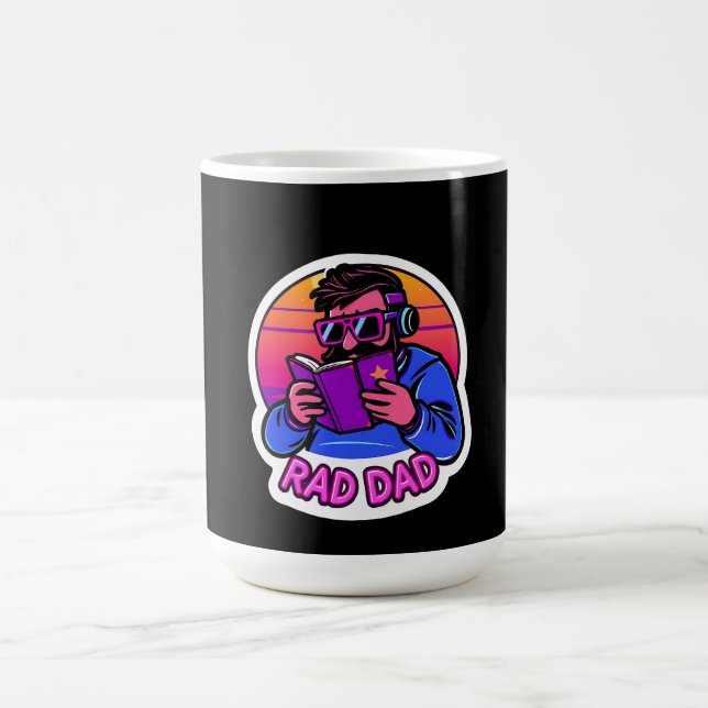Mug Papa Radical – Fête des Pères Rétro Cool (Centre)