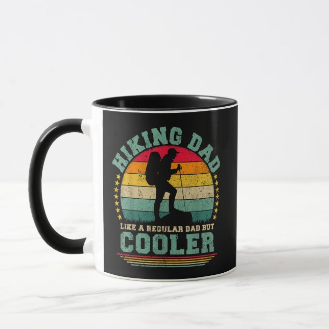 Mug Papa randonnée drôle comme un papa normal randonné (Gauche)