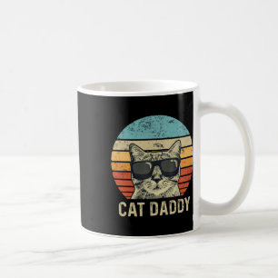 Mug Papa Retro Chat Sungles Cool Chat Papa Pères cadea