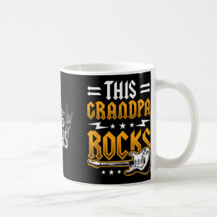 Mug Papa Rocks Rock N Rouleau Fête des pères métalliqu