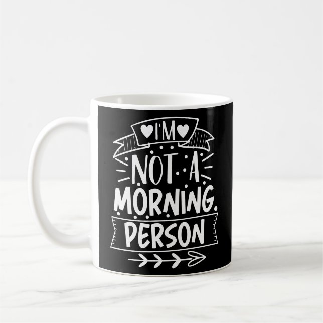 Mug Papa sarcastique - Pas une personne du matin (Gauche)