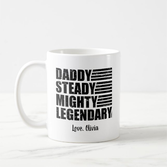 Mug Papa solide légendaire personnalisé (Gauche)