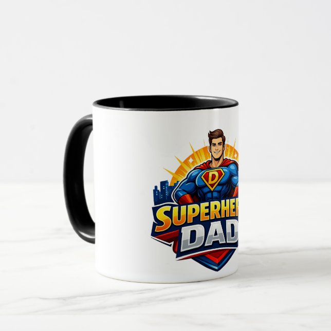 Mug Papa Super-héros (Devant gauche)