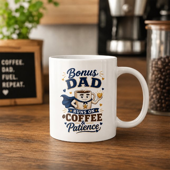 Mug Papa Supplémentaire Fonctionne Avec Café Patience  (Créateur téléchargé)