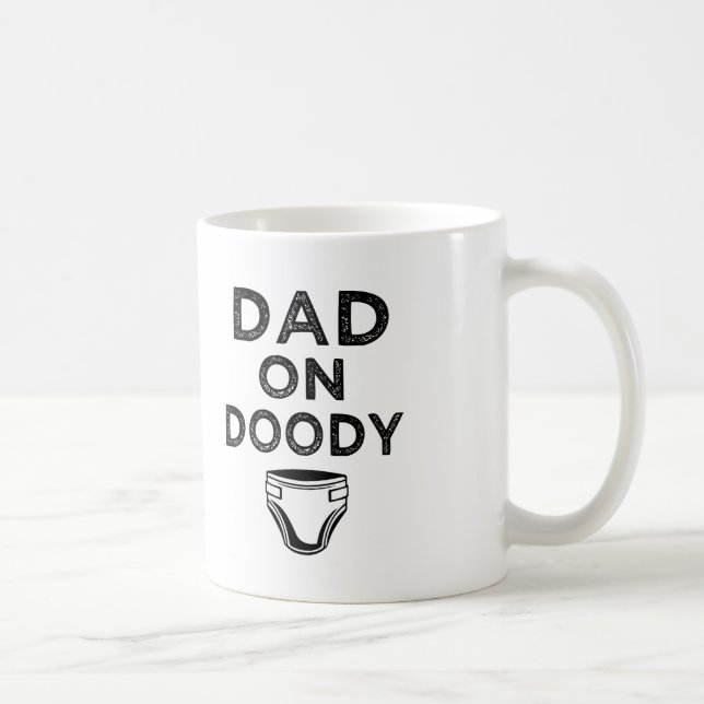 Mug Papa sur couche doody drôle papa pour être la tass (Droite)