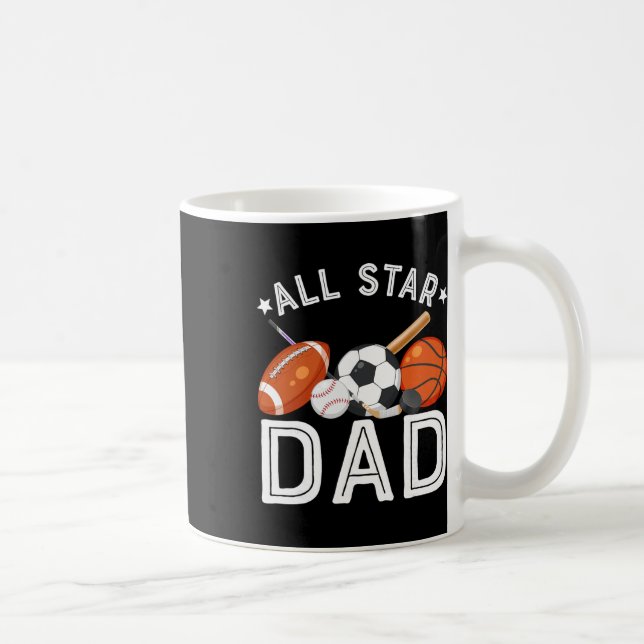 Mug Papa Toute Étoile Du Garçon D'anniversaire Sketll  (Droite)