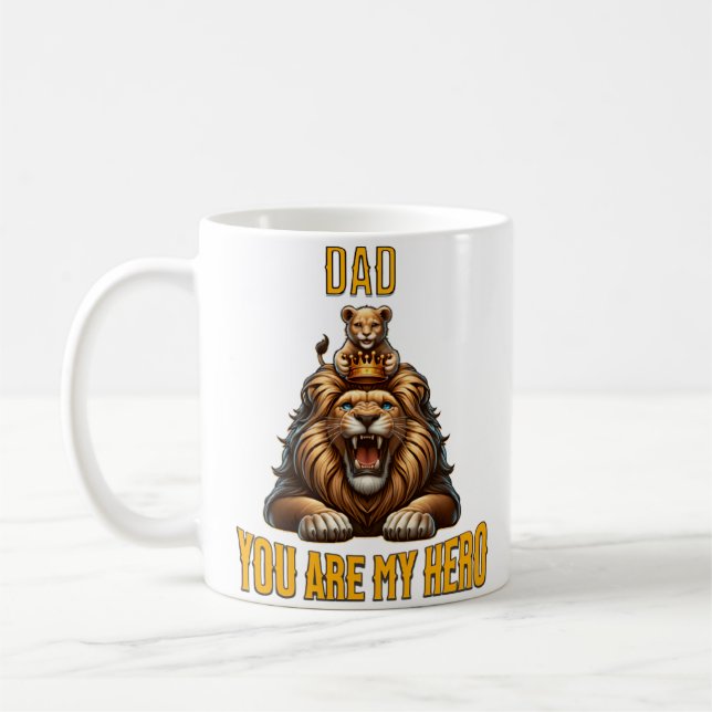 Mug Papa Tu Es Mon Héros (Gauche)