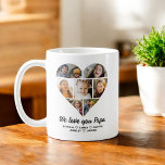 Mug Papa We Love you Hearts Modern Photo Collage<br><div class="desc">Le Papa We Love You Hearts Photo moderne Collage cadeau qui réchauffera son coeur.</div>