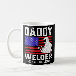 Mug Papa Welder L'Homme La Légende Drapeau Américain