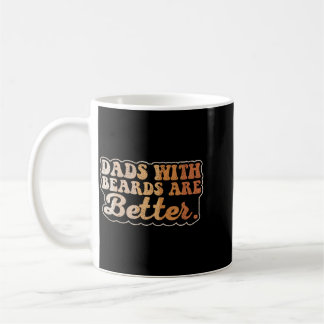 Mug Papas avec barbe sont meilleurs drôle rétro papa