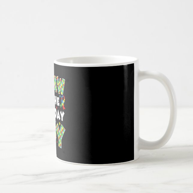 Mug Papaw du garçon du jour de naissance puzzle de sen (Droite)